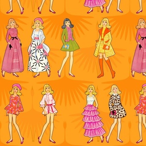 Barbie fabric best sale fashion paper dolls